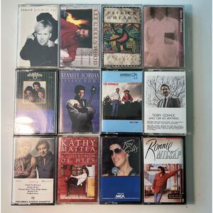 1 Dozen 12 RARE Vintage 1970s 1980s 1990s Cassette Tapes Resellers Music Bundle